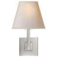 Load image into Gallery viewer, Architectural Wall Sconce - Polished Nickel/Round Shade
