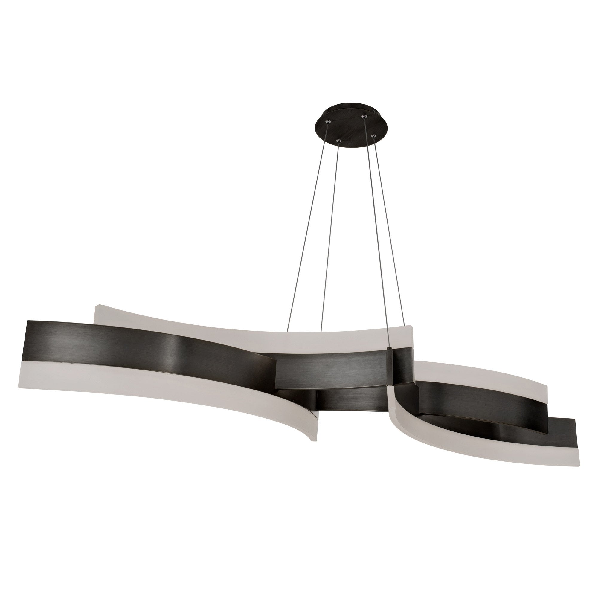 Arcs LED Chandelier - Black Finish