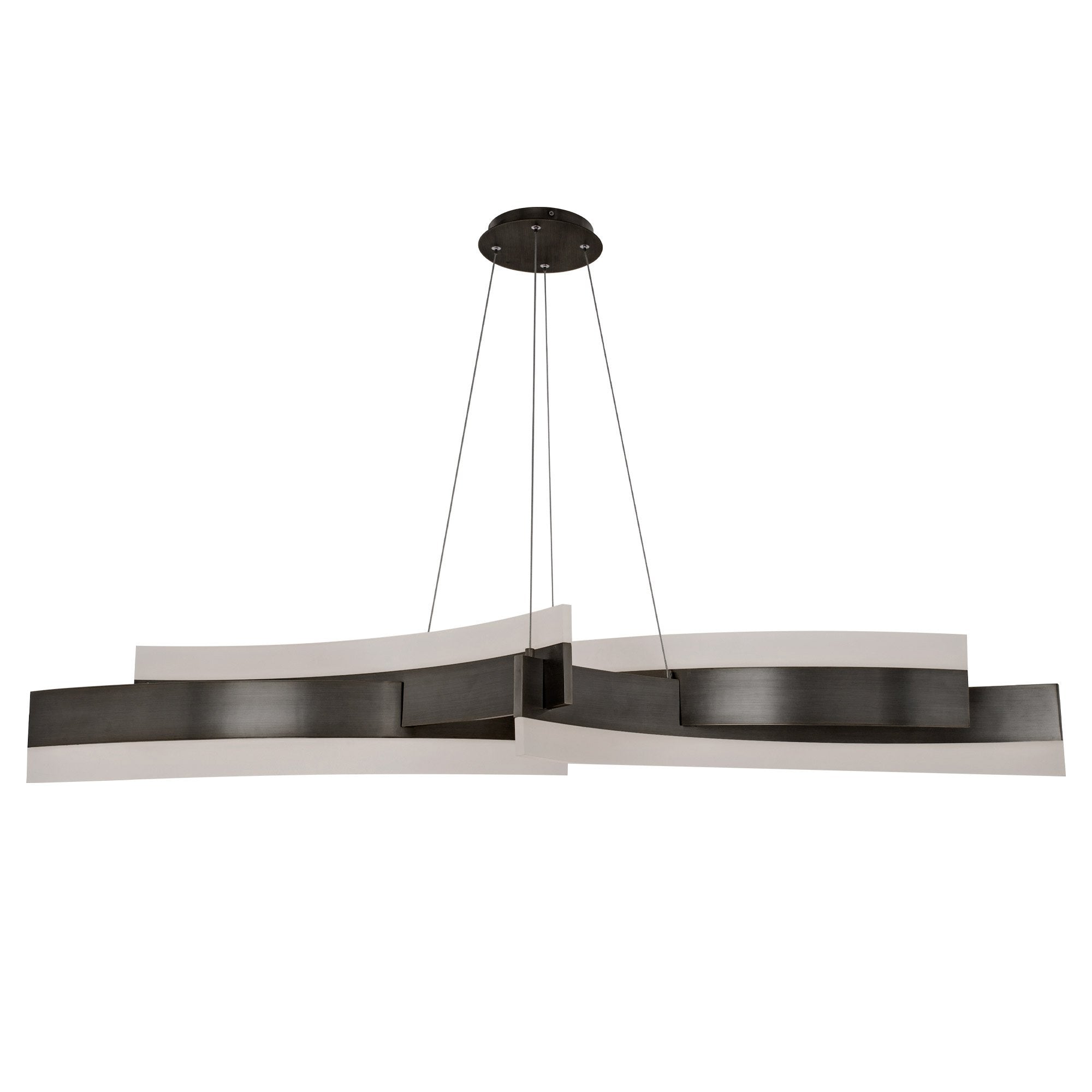 Arcs LED Chandelier - Black Finish