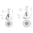 Load image into Gallery viewer, Arctic LED Outdoor Pendant - Diagram
