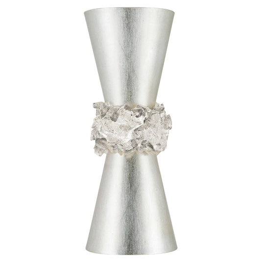 Arctic Halo 6 Inch Wall Sconce - Silver Leaf