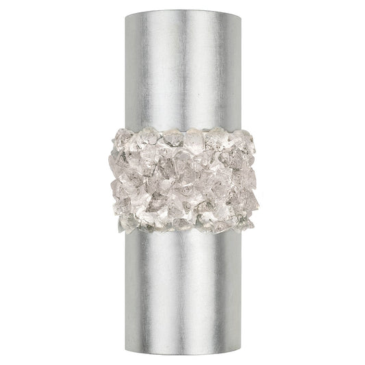 Arctic Halo 7 Inch Wall Sconce - Platinized Silver Leaf