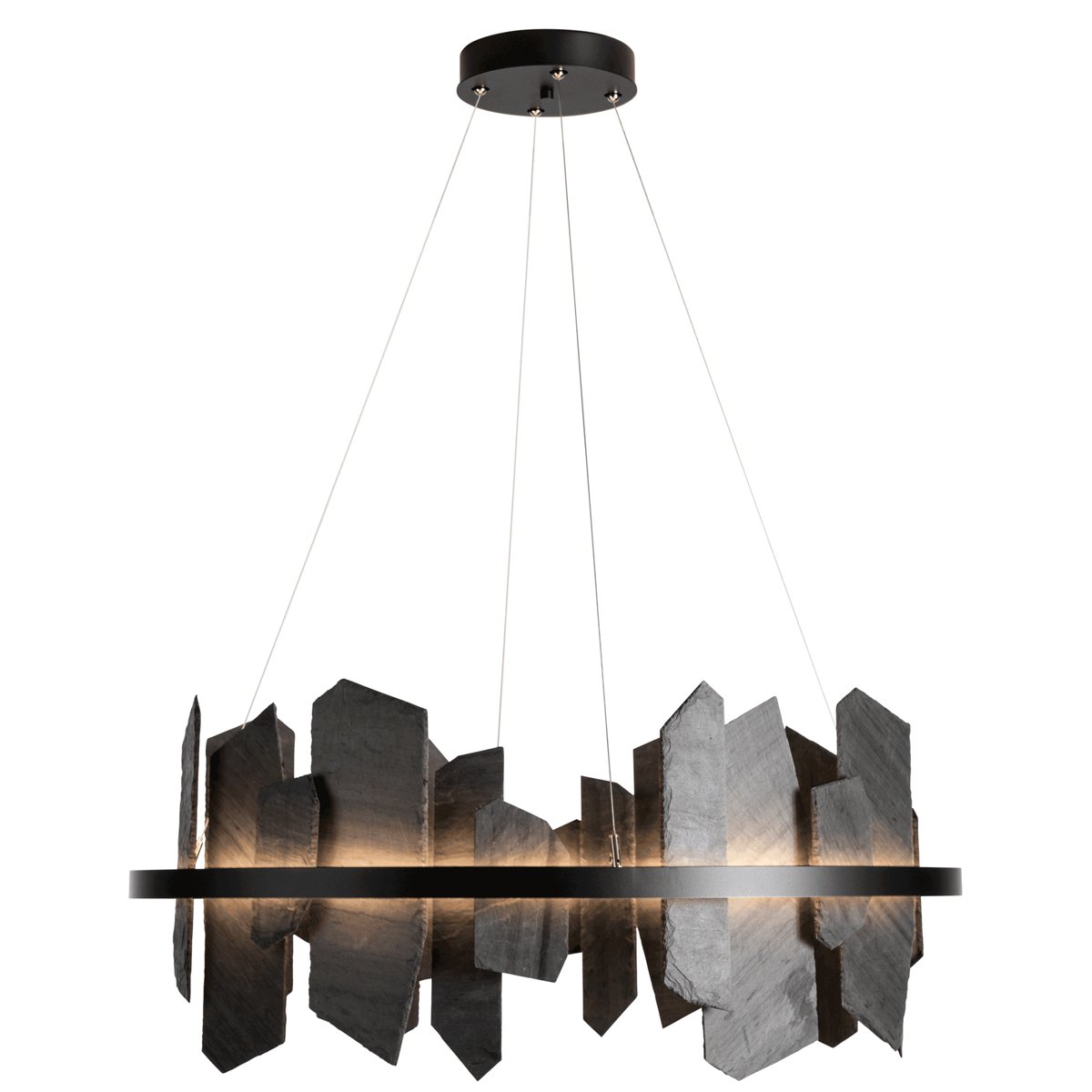 Ardesia Circular LED Pendant - Black Finish