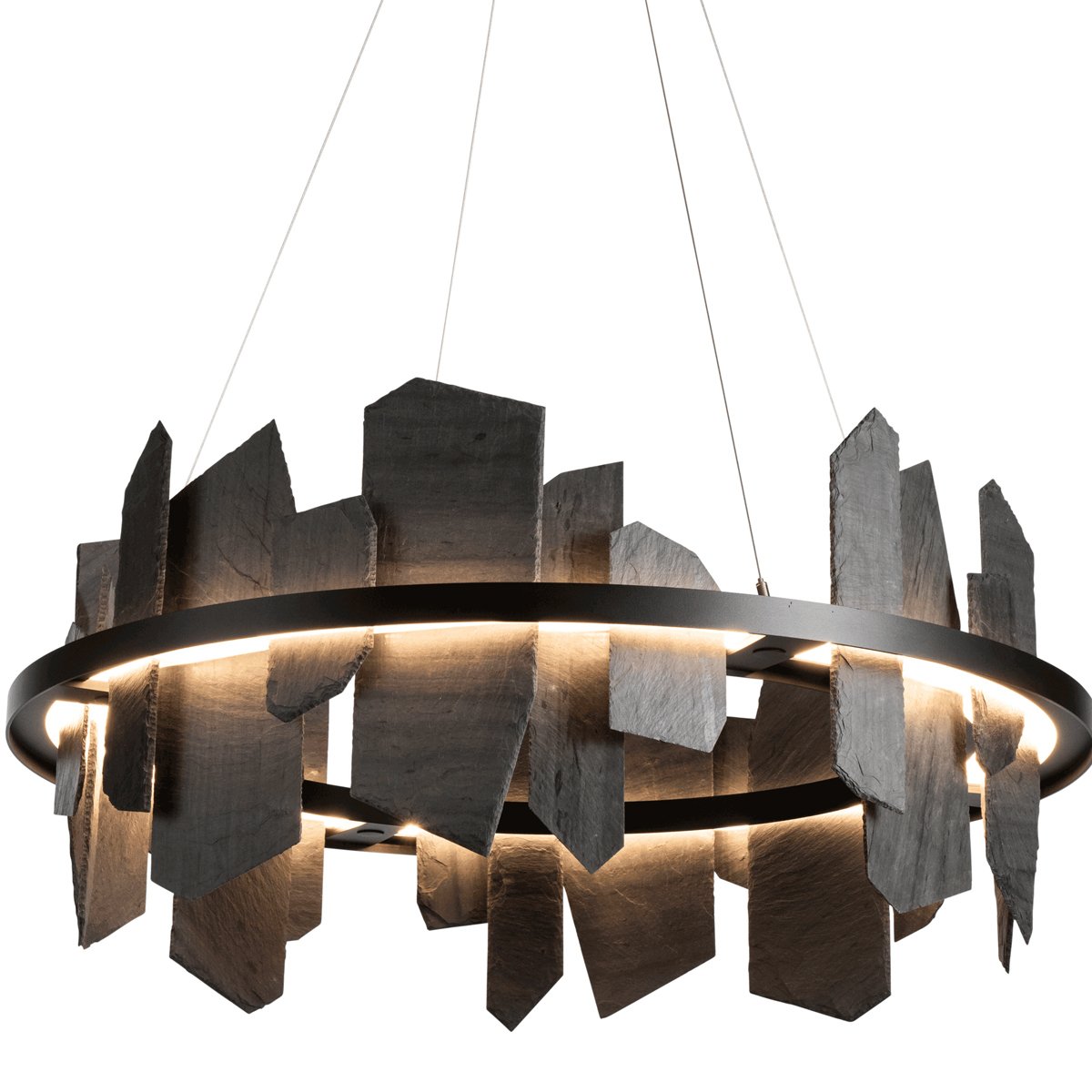 Ardesia Circular LED Pendant - Black Finish