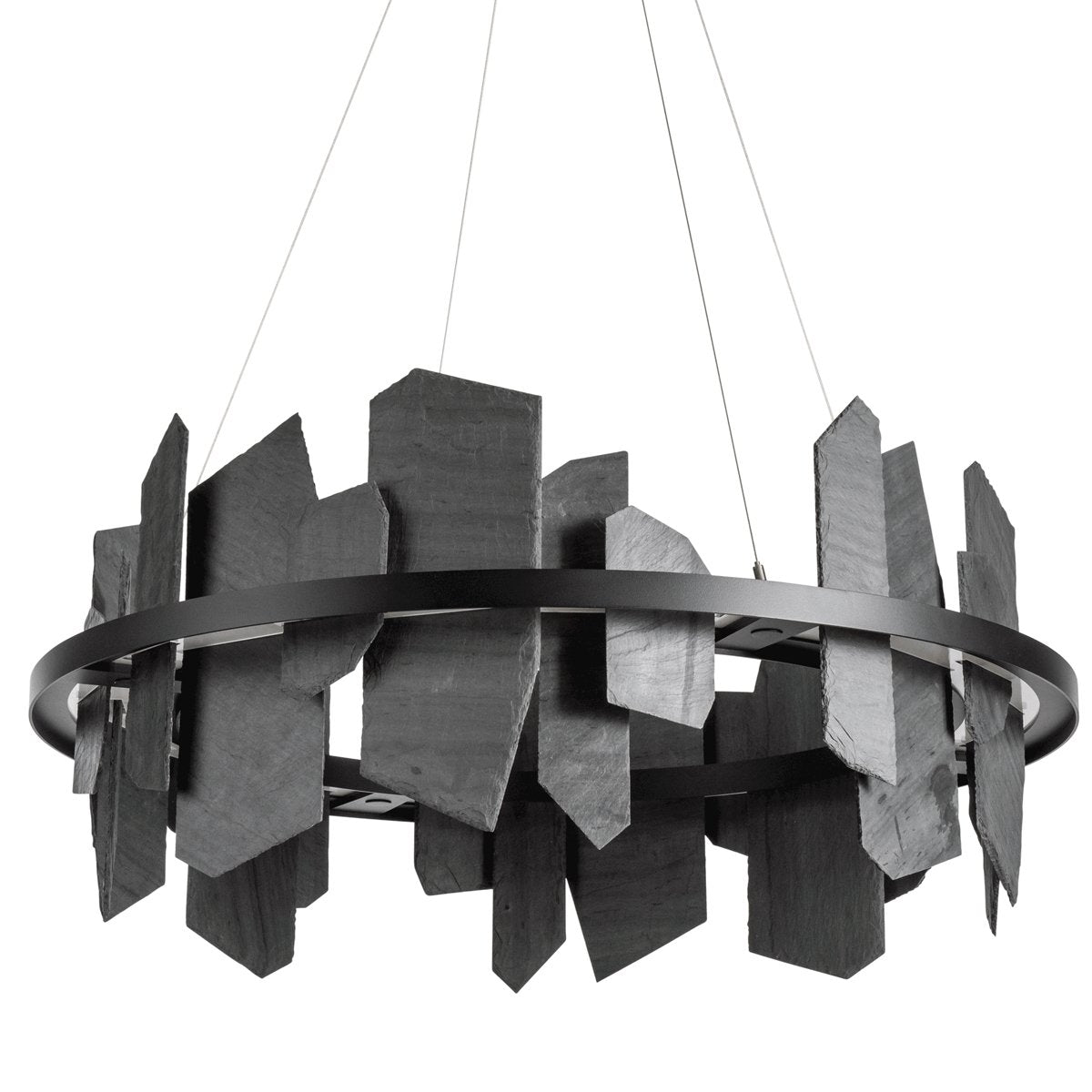 Ardesia Circular LED Pendant - Black Finish