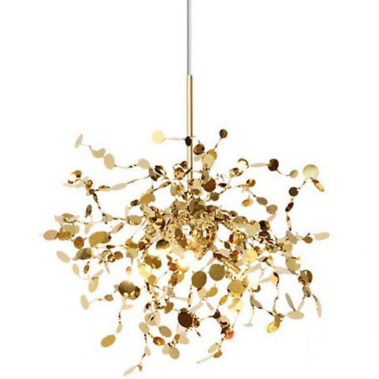 Argent Round Chandelier - Gold Finish