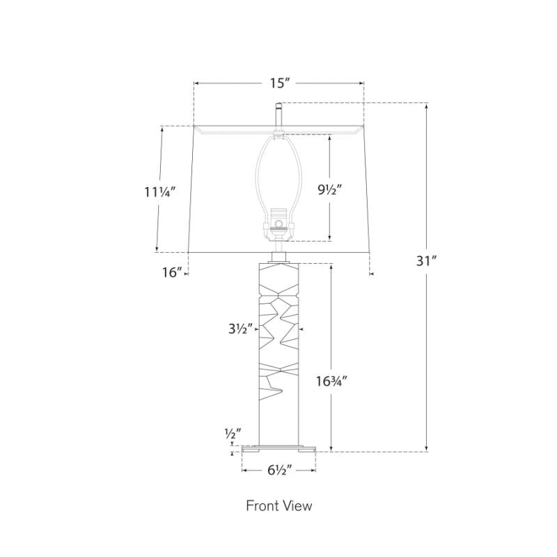 Argentino Large Table Lamp - Diagram