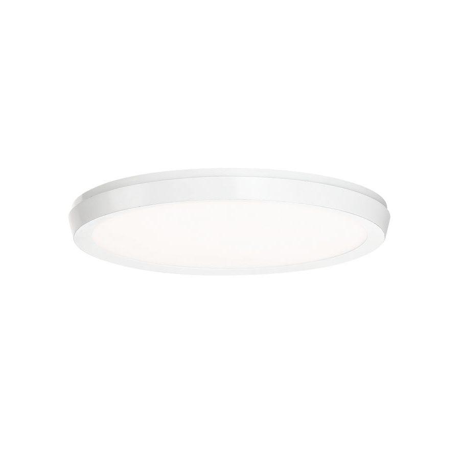 Argo 11.5" LED Round Flush Mount Ceiling Light - Whit Finish