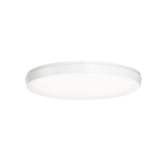 Argo 11.5" LED Round Flush Mount Ceiling Light - Whit Finish