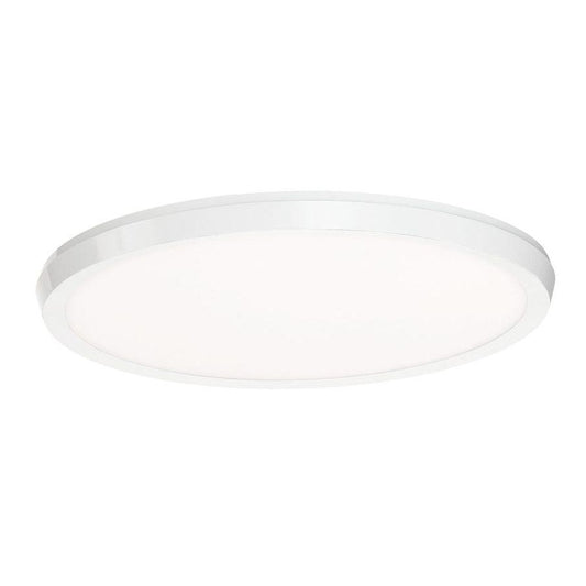 Argo 15.5" LED Round Flush Mount Ceiling Light - White Finish