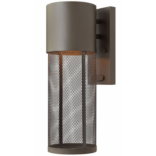 Aria Small Outdoor Wall Light - Buckeye Bronze Finish