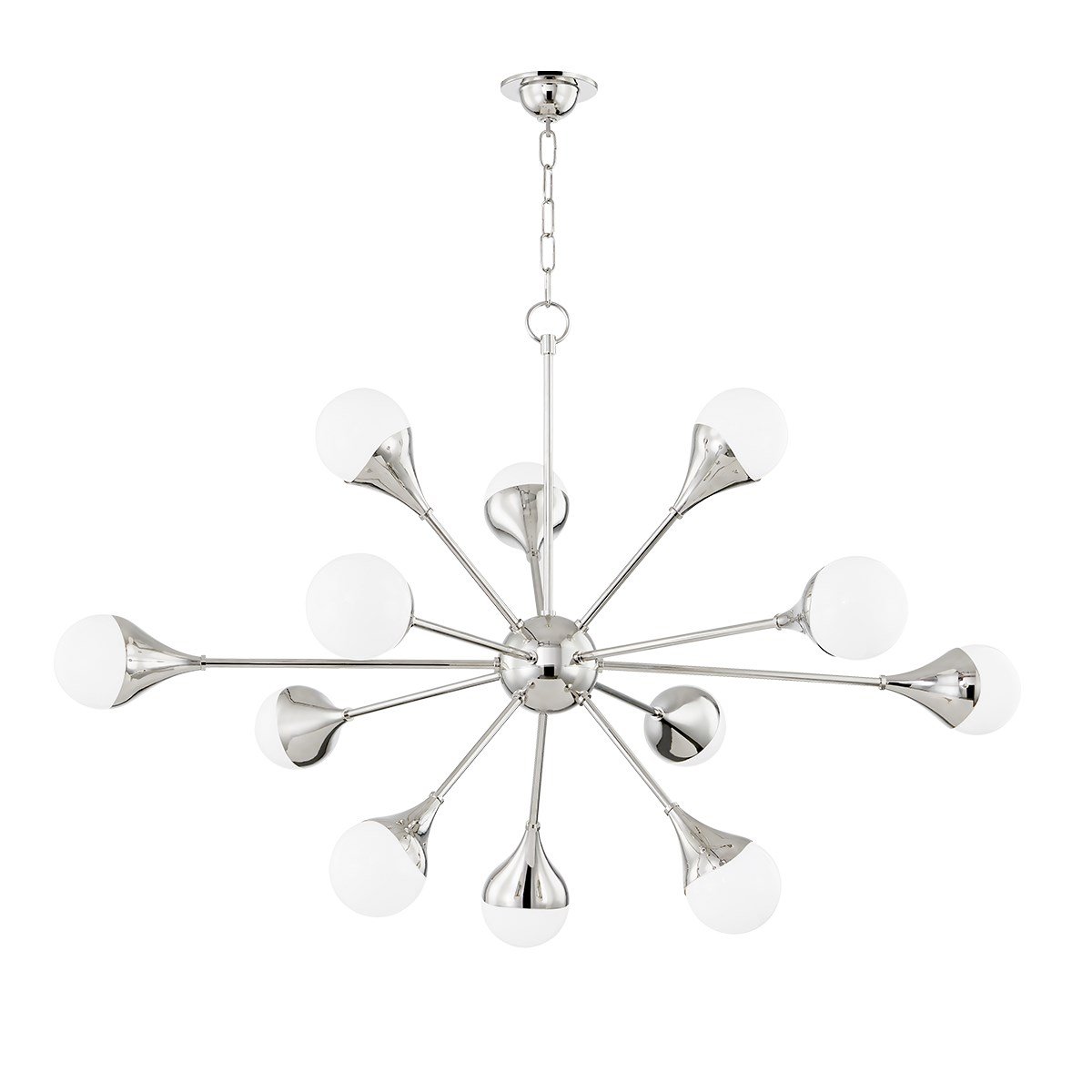 Ariana Chandelier - Polished Nickel Finish