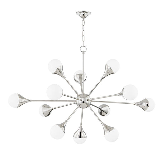 Ariana Chandelier - Polished Nickel Finish