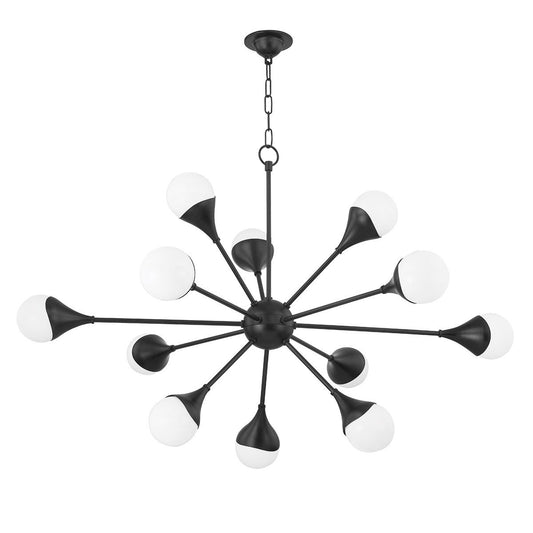 Ariana Chandelier - Soft Black Finish