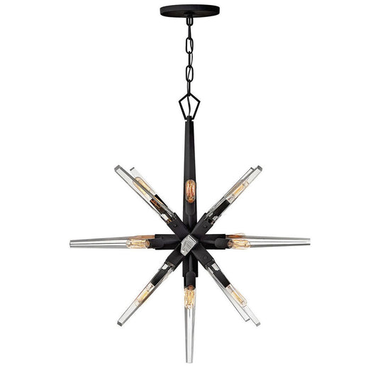 Ariel Small Chandelier - Black Finish