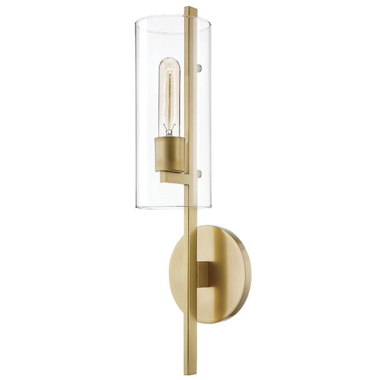 Ariel 1-Light Wall Sconce - Aged Brass