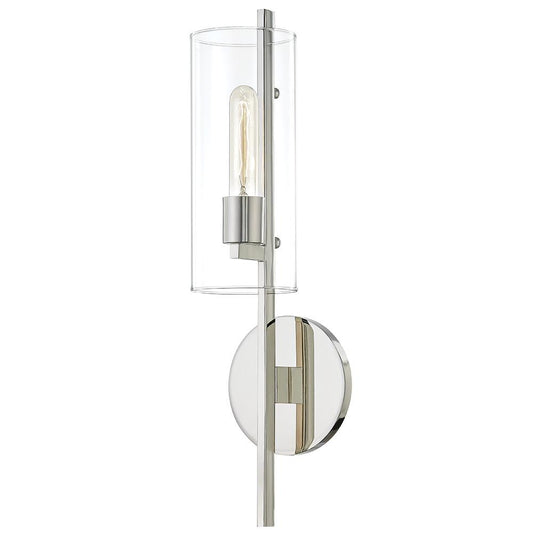 Ariel 1-Light Wall Sconce - Polished Nickel