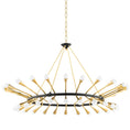 Load image into Gallery viewer, Aries Large Chandelier - Vintage Polished Brass/Deep Bronze Finish
