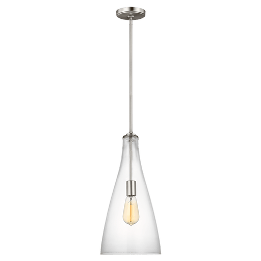 Arilda One Light Pendant - Brushed Nickel Finish