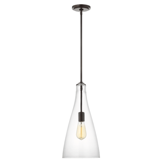 Arilda One Light Pendant - Bronze Finish