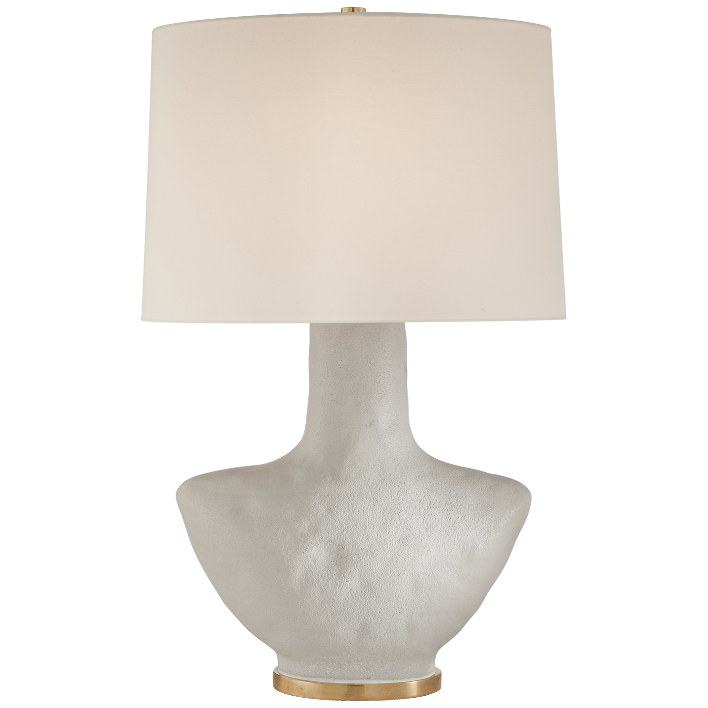 Armato Small Table Lamp - Porous White/Linen Shade