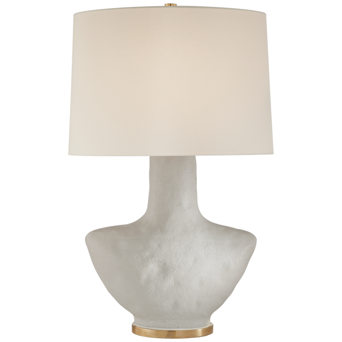 Armato Small Table Lamp - Porous White/Linen Shade