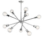 Armstrong 10-Light Chandelier - Chrome Finish