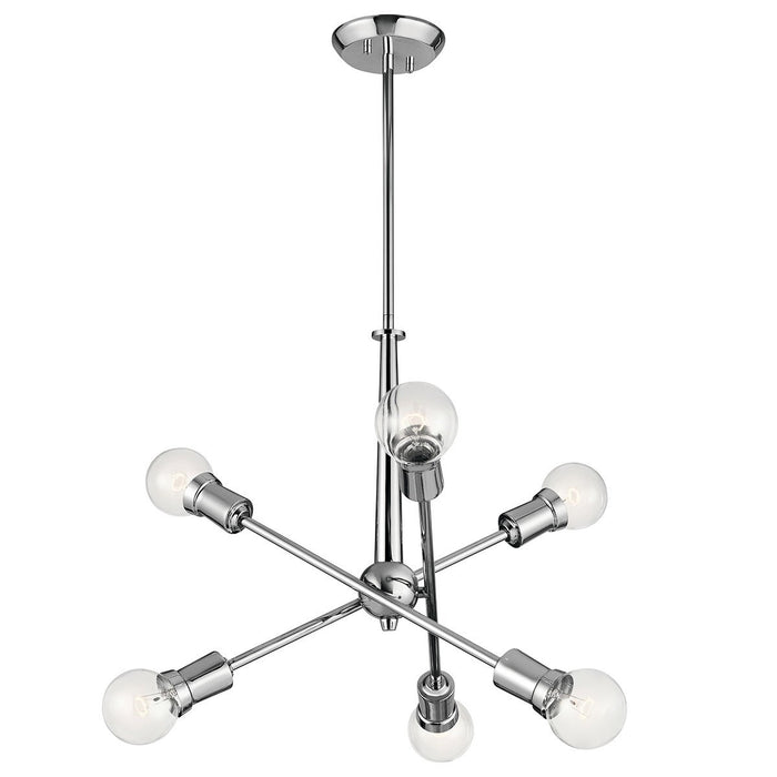 Armstrong 6-Light Chandelier - Chrome Finish