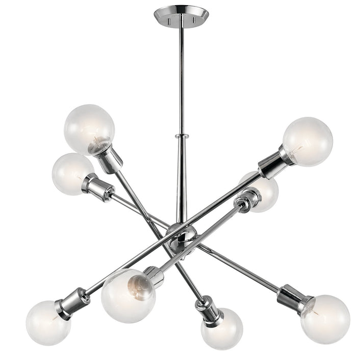 Armstrong 8-Light Chandelier - Chrome Finish