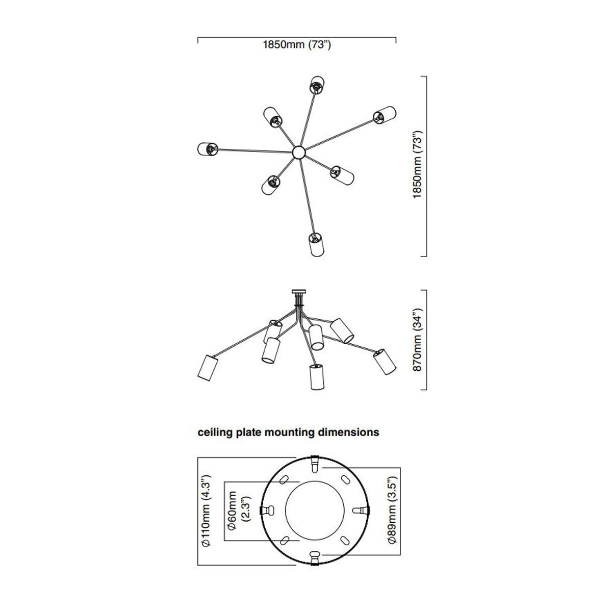 Array Cotton Pendant - Diagram