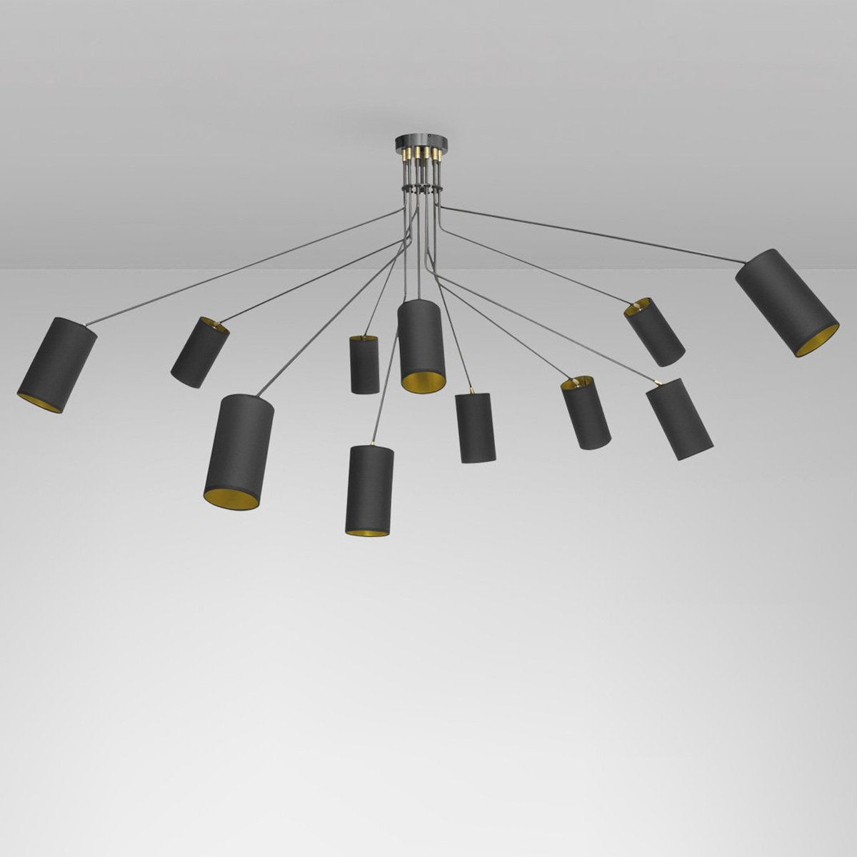 Array Large Cotton Pendant - Bronze/Satin Brass Finish