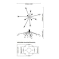 Load image into Gallery viewer, Array Large Cotton Pendant - Diagram
