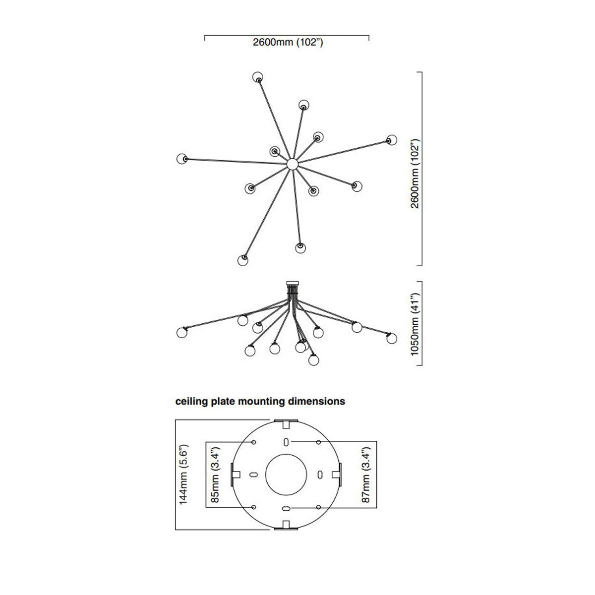 Array Large Opal Pendant - Diagram