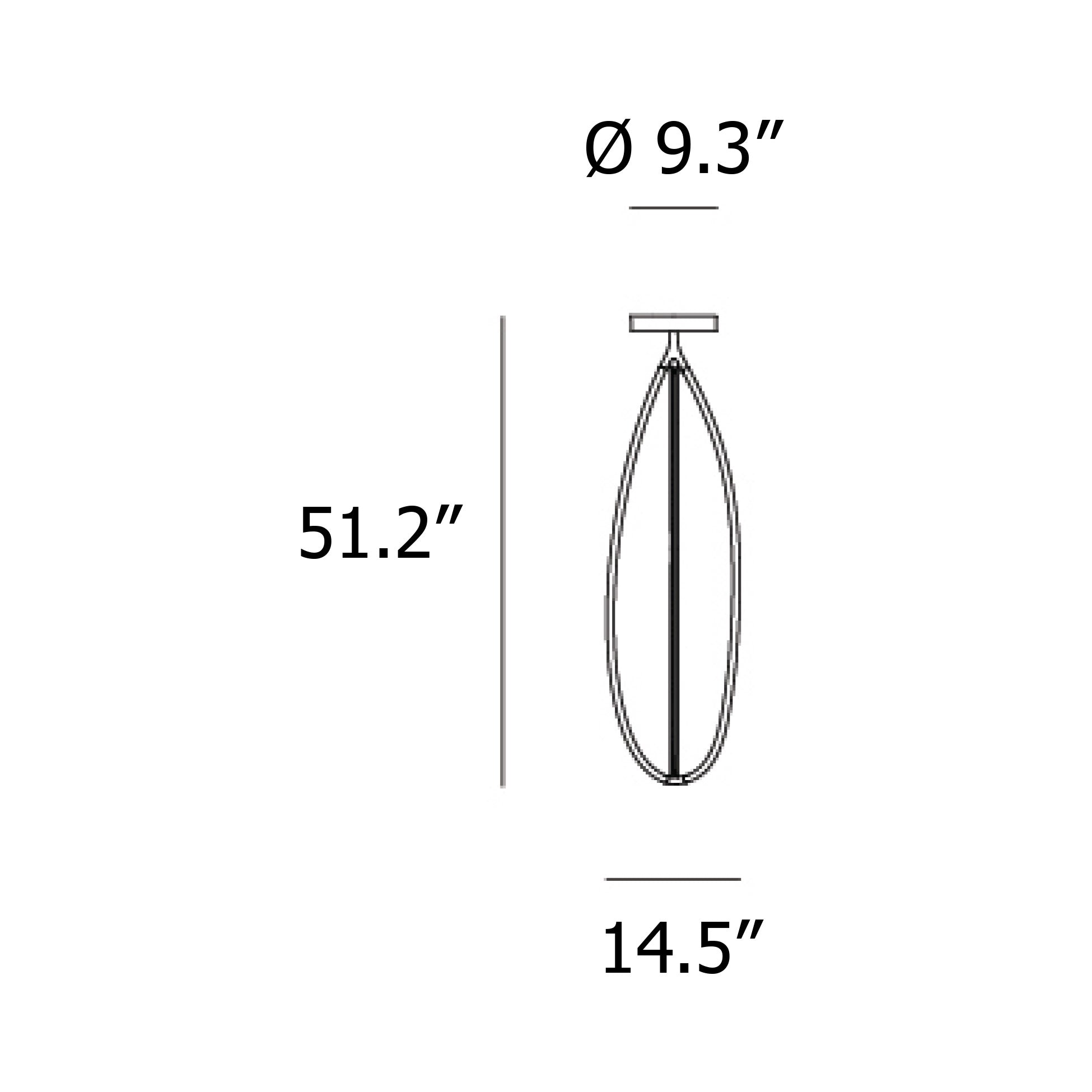 Arrival LED Pendant - Diagram