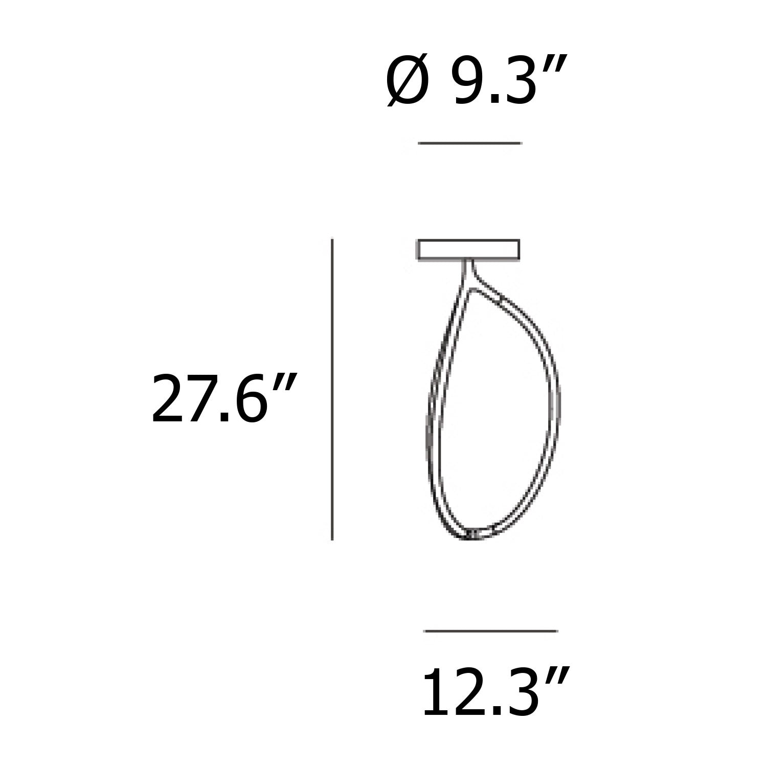 Arrival LED Wall / Flushmount - Diagram