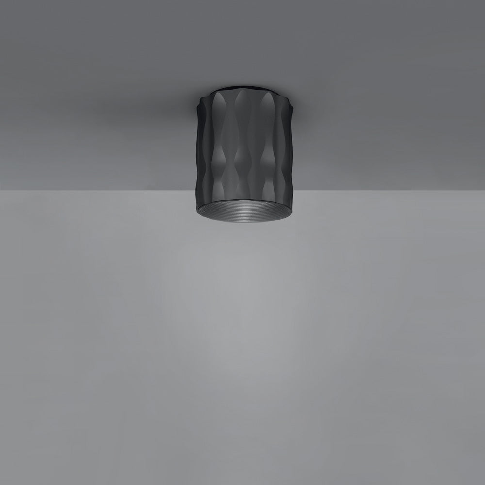 Fiamma Short LED Ceiling Light - Black Finish