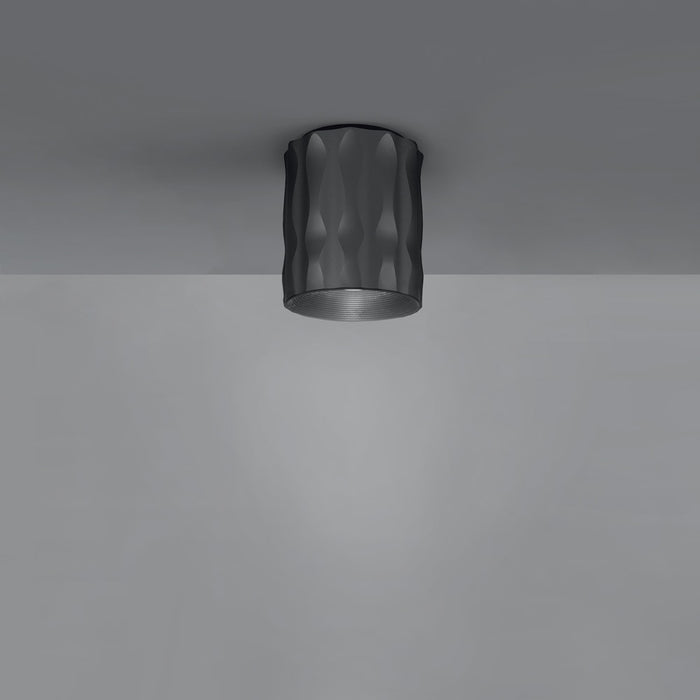 Fiamma Short LED Ceiling Light - Black Finish