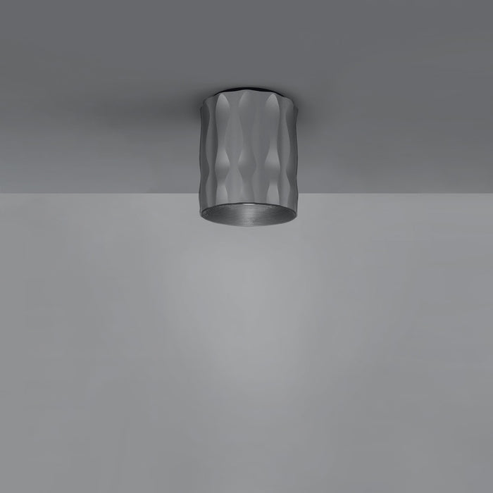 Fiamma Short LED Ceiling Light - Grey Finish