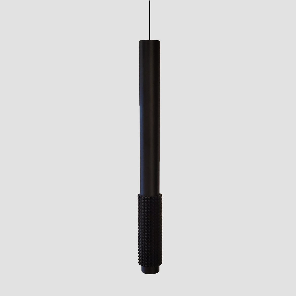 Cylinder Downlight Pendant - Black Finish