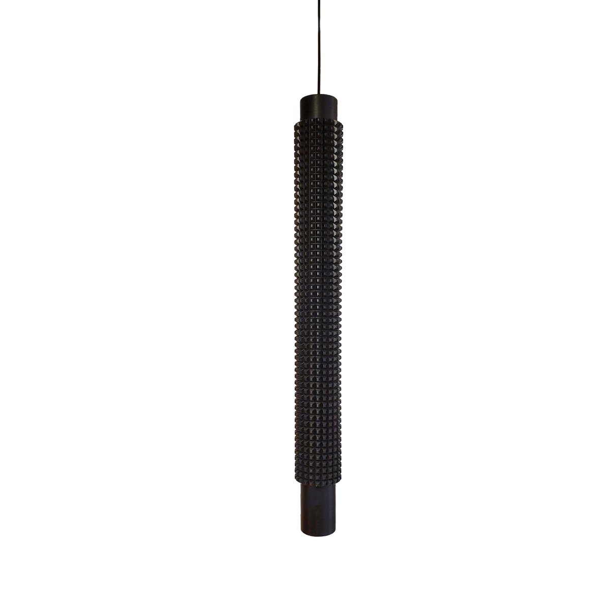 Cylinder Downlight Pendant - Black Finish