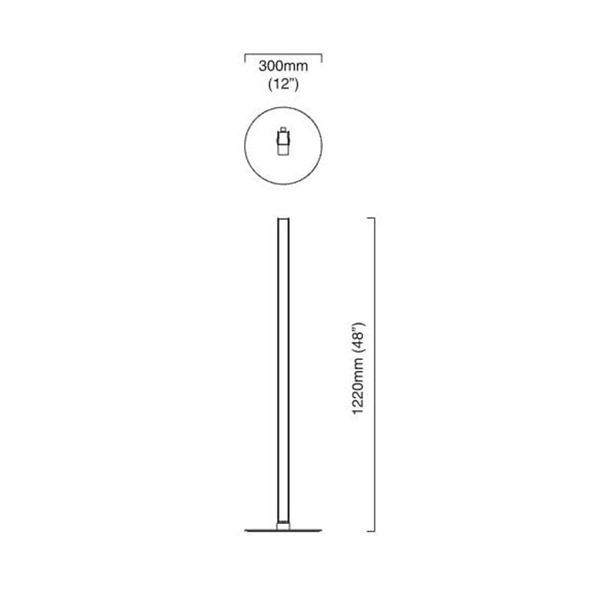 Artes Floor Lamp - Diagram