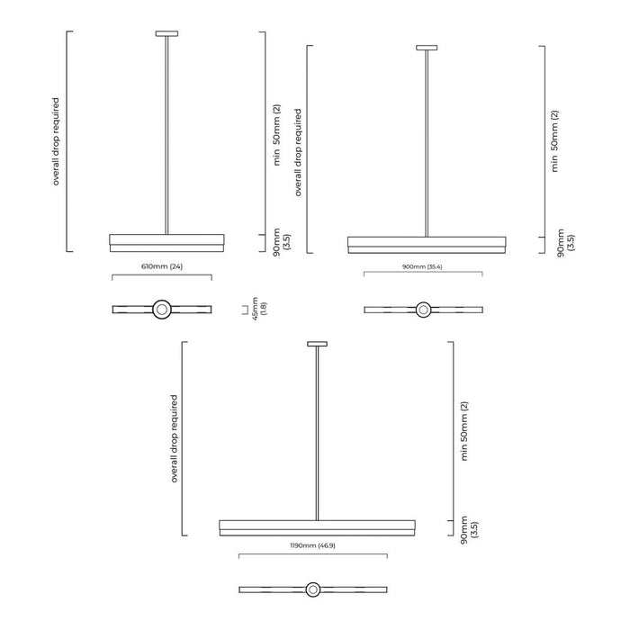Artes Linear Pendant - Diagram