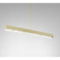 Load image into Gallery viewer, Artes 47" Linear Pendant - Satin Bras Finish
