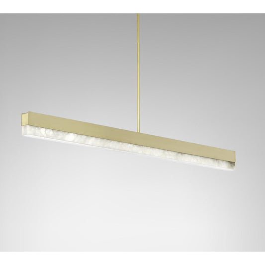 Artes 47" Linear Pendant - Satin Bras Finish