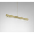 Load image into Gallery viewer, Artes 35" Linear Pendant - Satin Bras Finish
