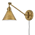 Load image into Gallery viewer, Arti Single Arm Wall Sconce - Heritage Brass Finish
