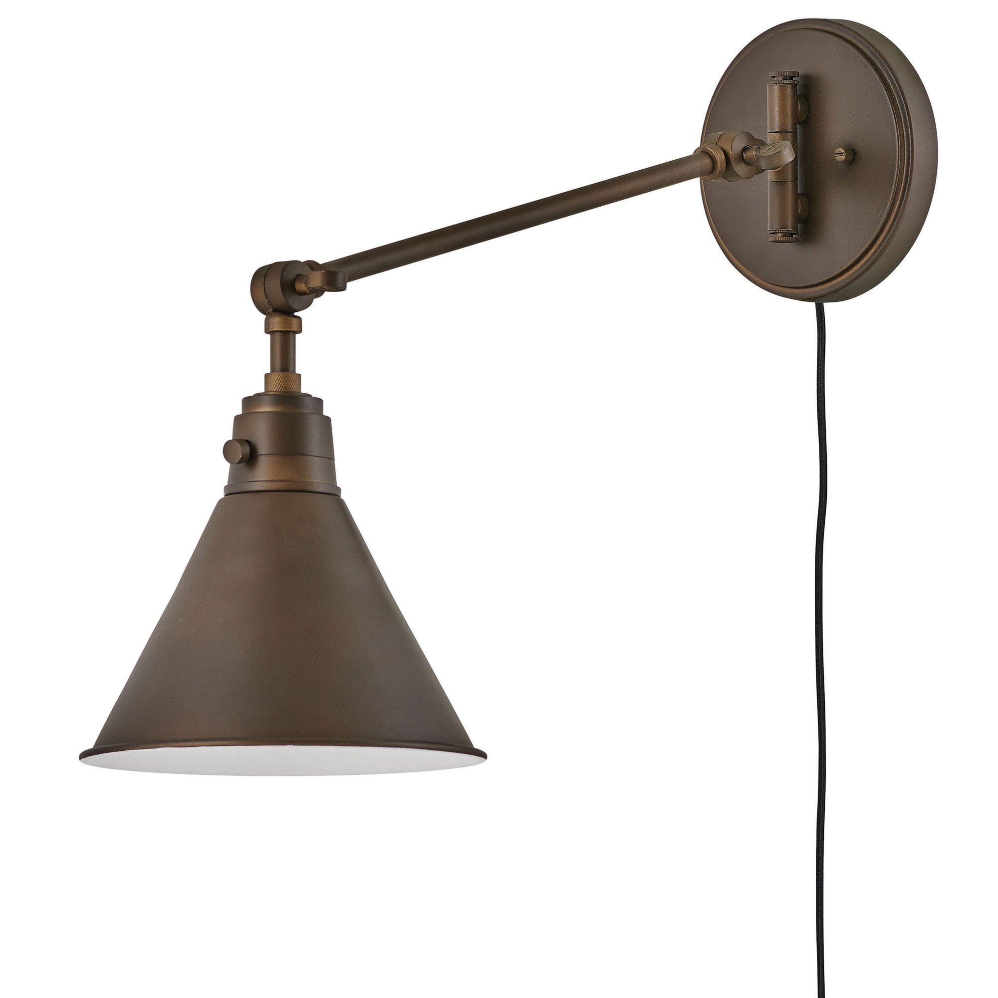 Arti Single Arm Wall Sconce - Olde Bronze Finish