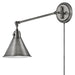 Arti Single Arm Wall Sconce - Polished Antique Nickel Finish