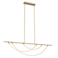 Load image into Gallery viewer, Aryas 60" LED Linear Suspension - Vintage Brass Finish
