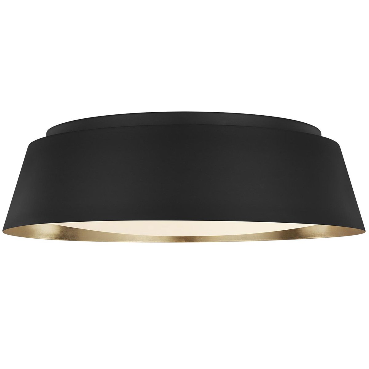 Asher Large Flush Mount - Midnight Black Finish